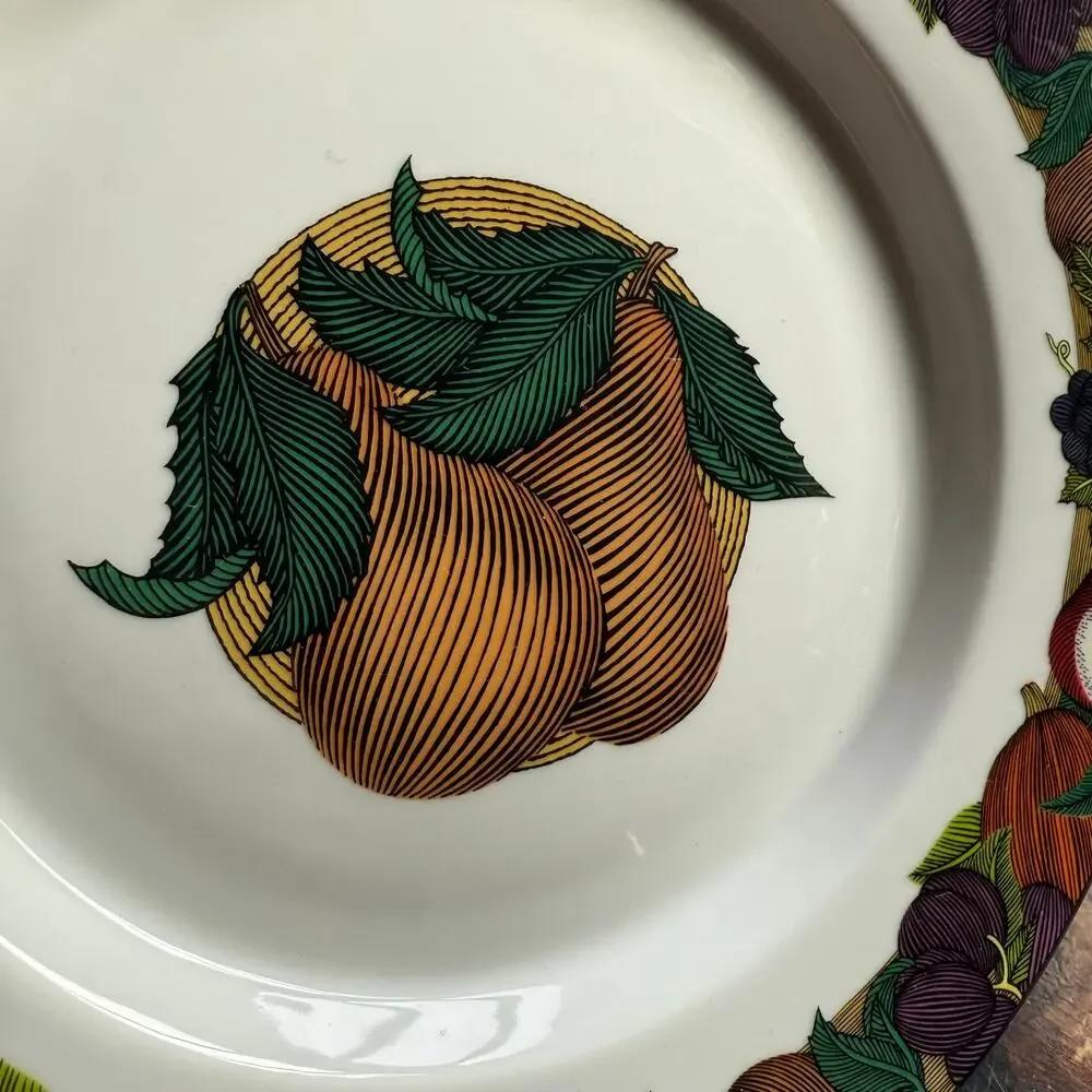 Dansk Cornucopia Fall Fruit Portugal Set‎ of 4 Salad Plates 8-3/4